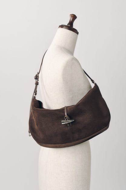 toggle suede bag/2color