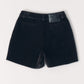 pony-like short pants/darkbrown