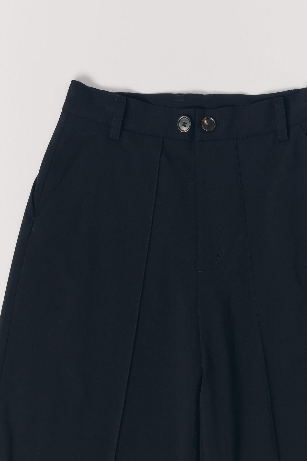 double hem fur trousers(unisex)/blackfur