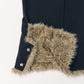 double hem fur trousers(unisex)/blackfur