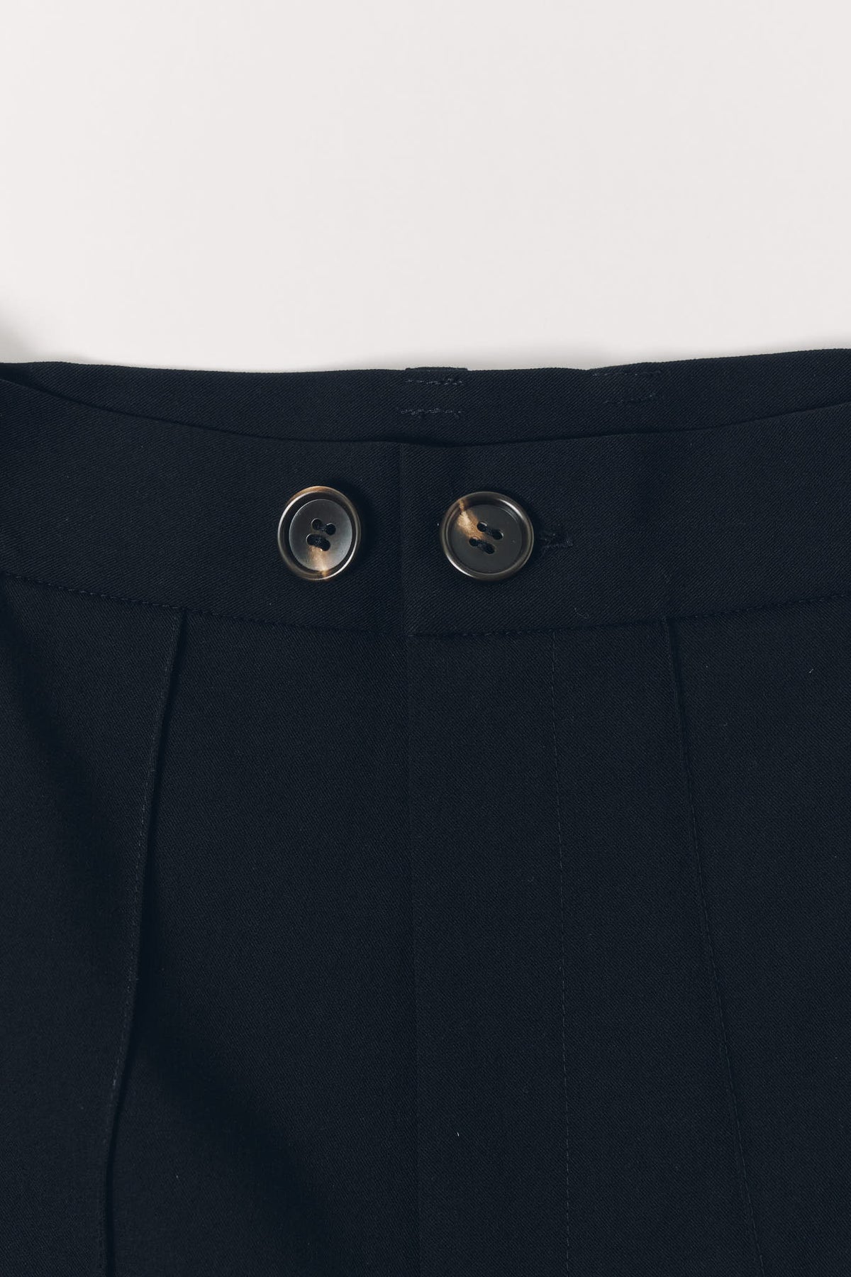 double hem trousers(unisex)/black