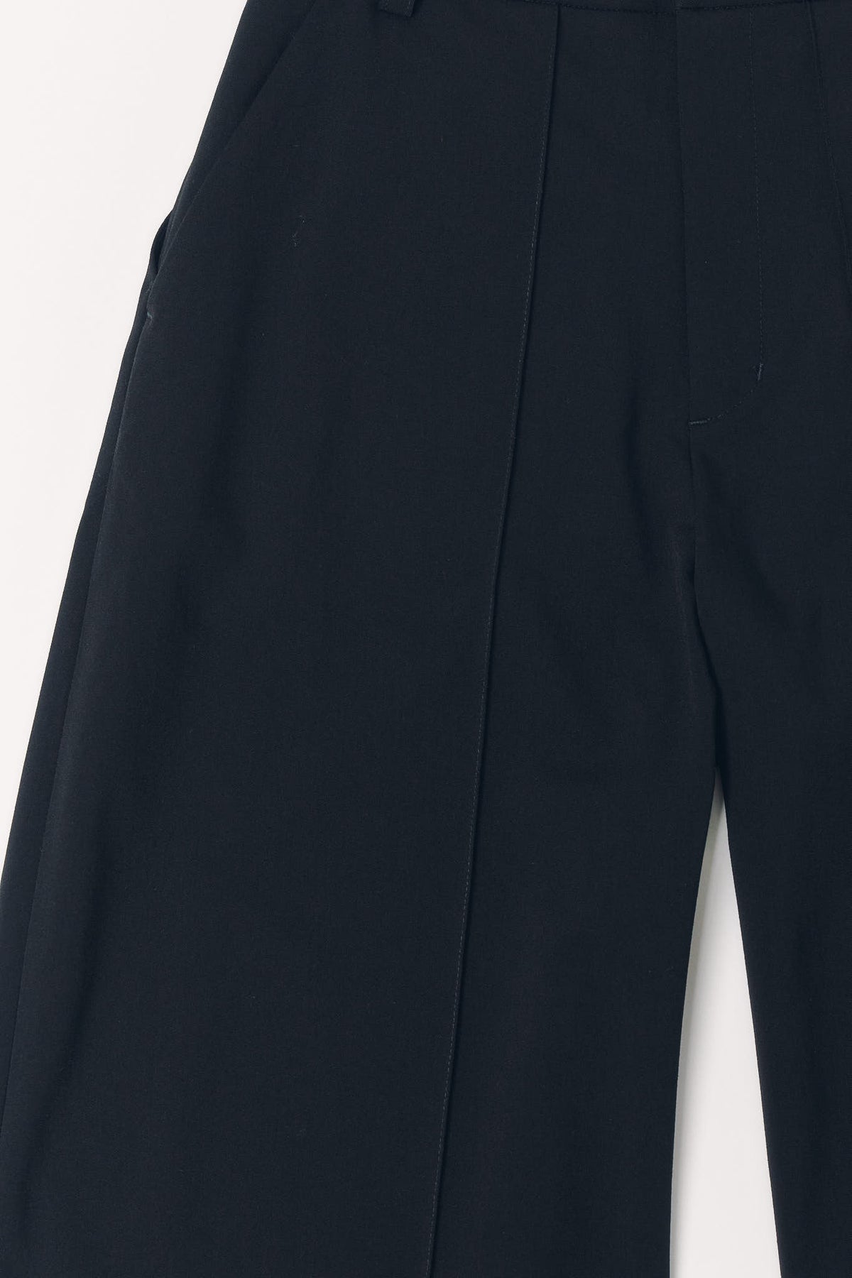 double hem trousers(unisex)/black