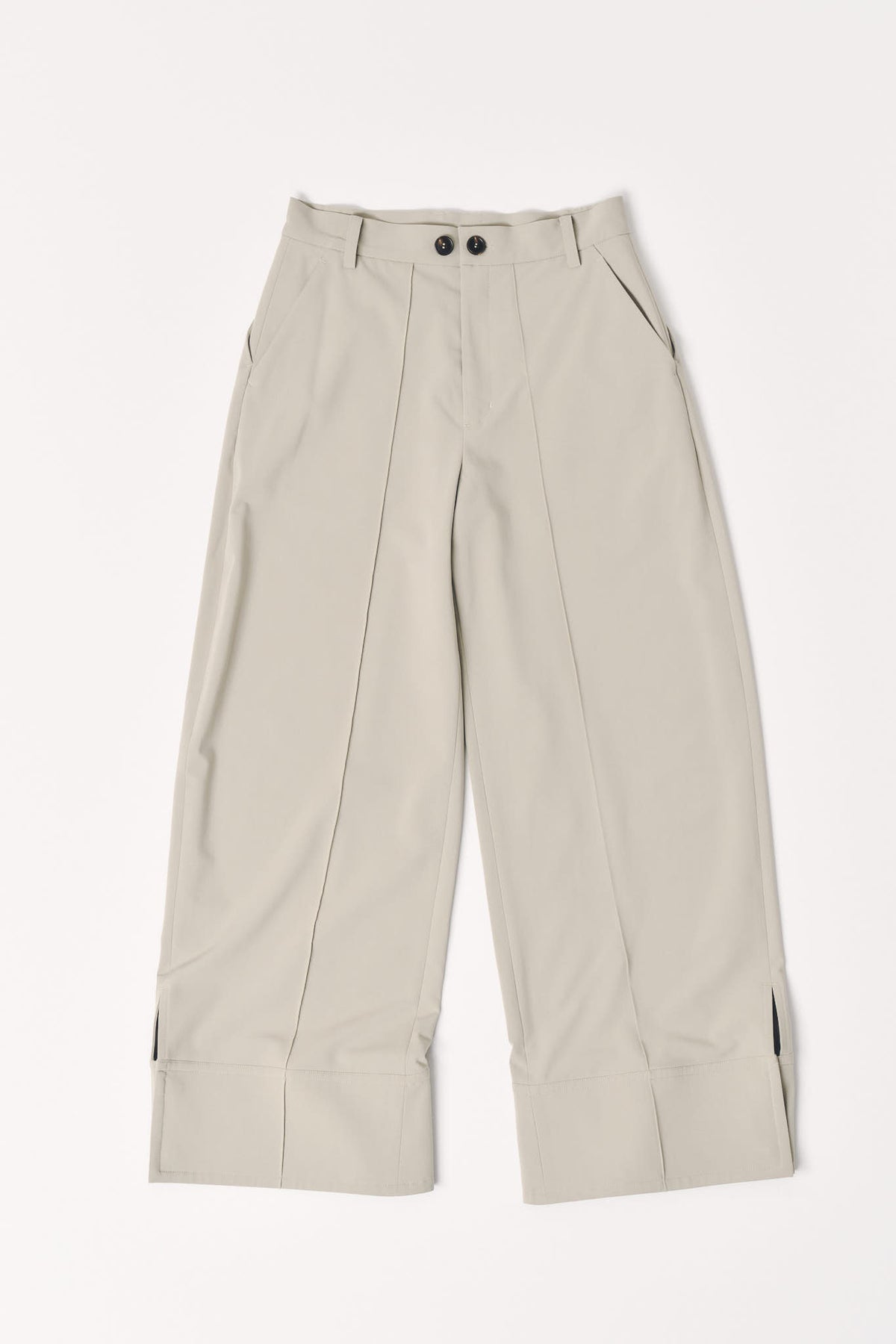 double hem trousers(unisex)/sandbeige