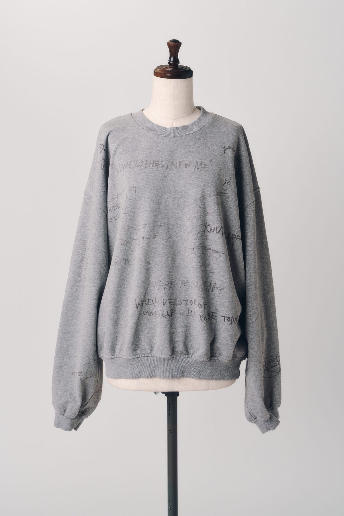 message sweatshirt(unisex)/gray