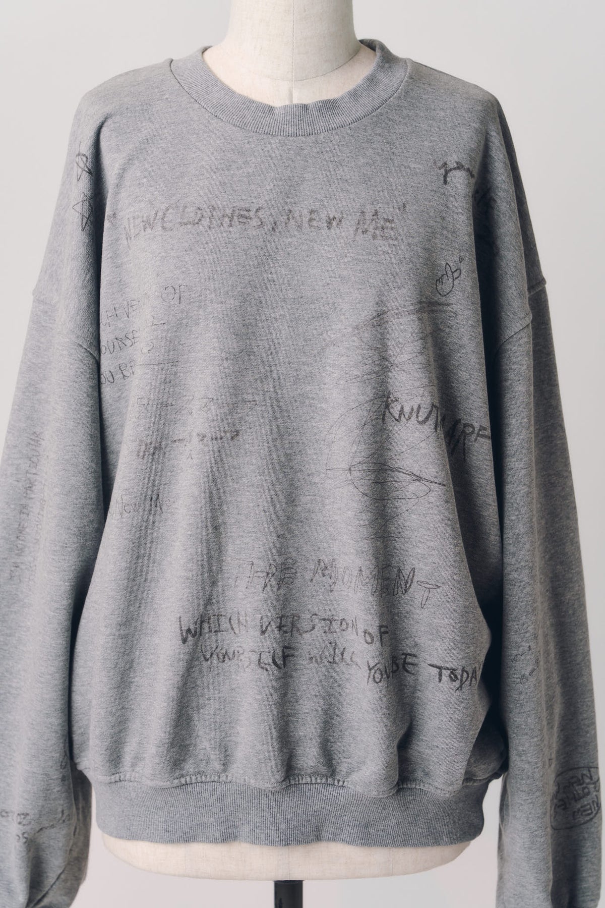 message sweatshirt(unisex)/gray