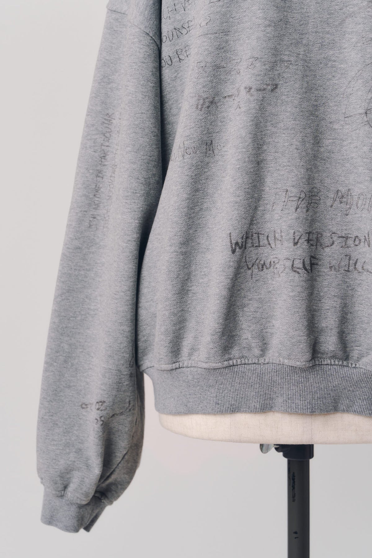message sweatshirt(unisex)/gray