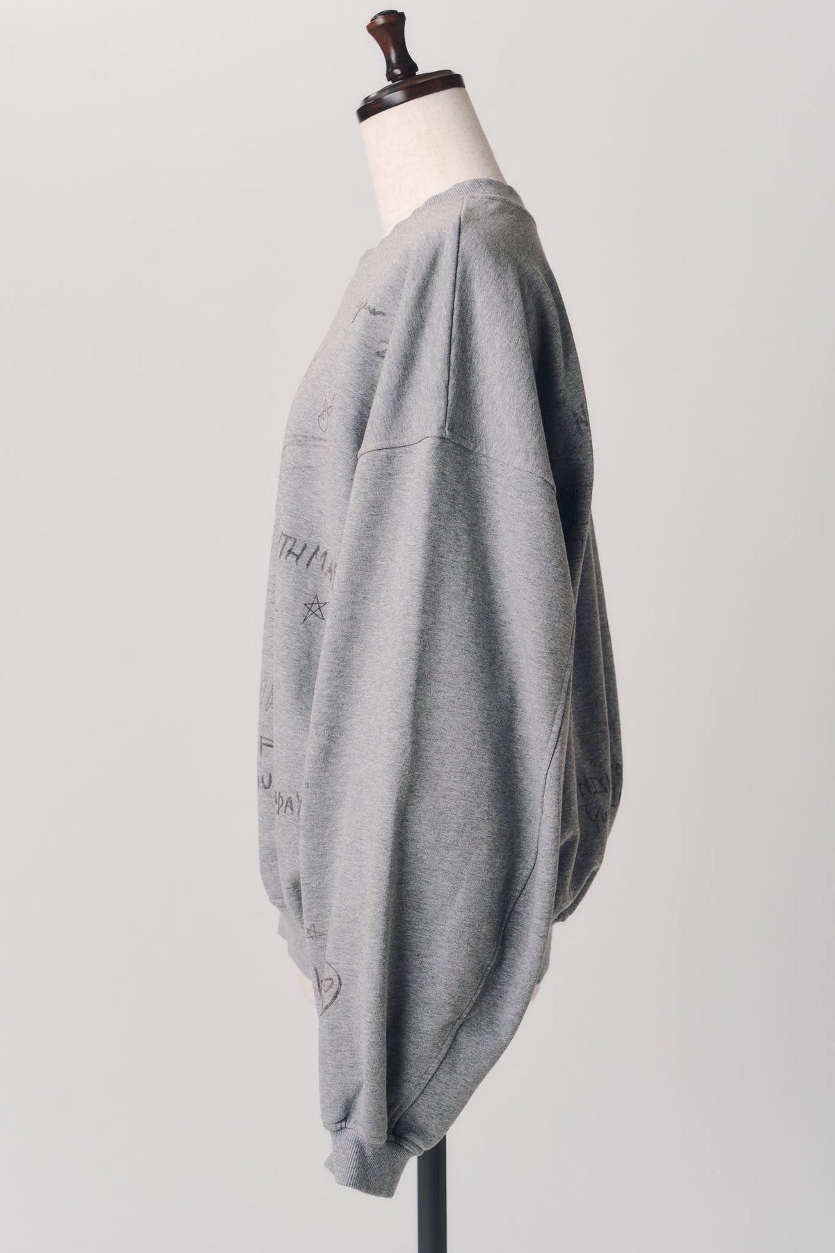 message sweatshirt(unisex)/gray
