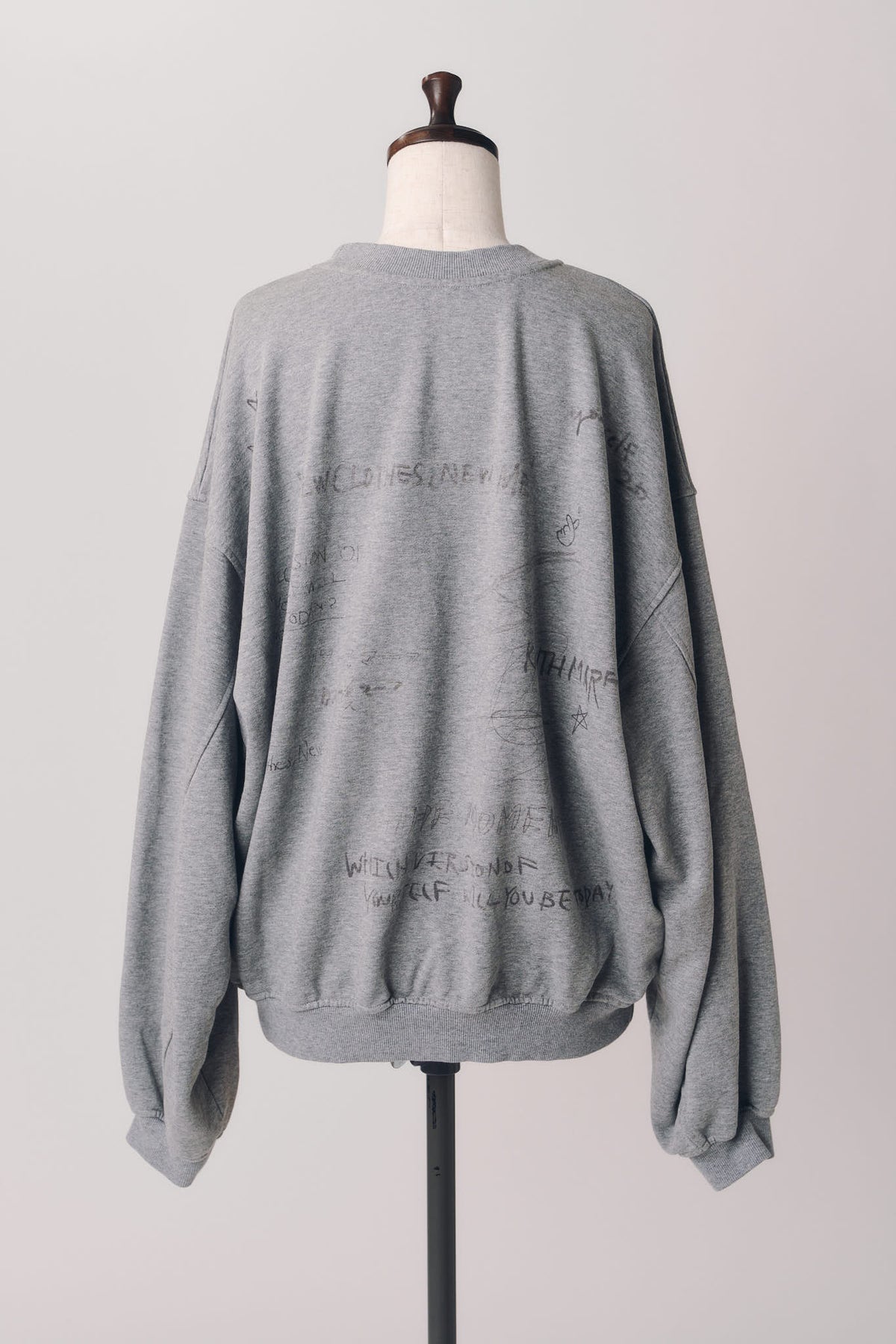message sweatshirt(unisex)/gray