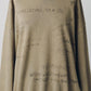 message sweatshirt(unisex)/beige