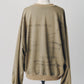 message sweatshirt(unisex)/beige
