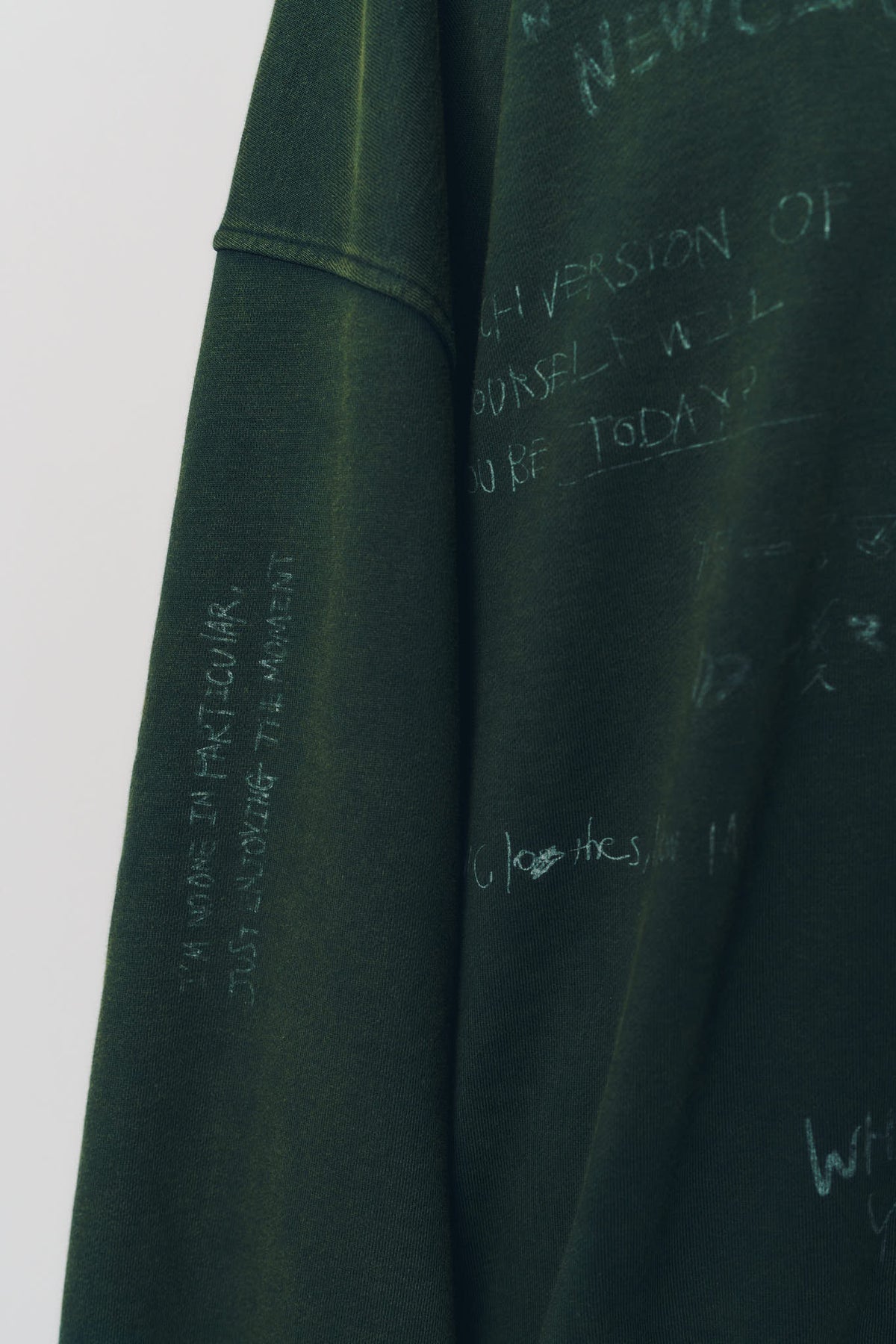 message sweatshirt(unisex)/green