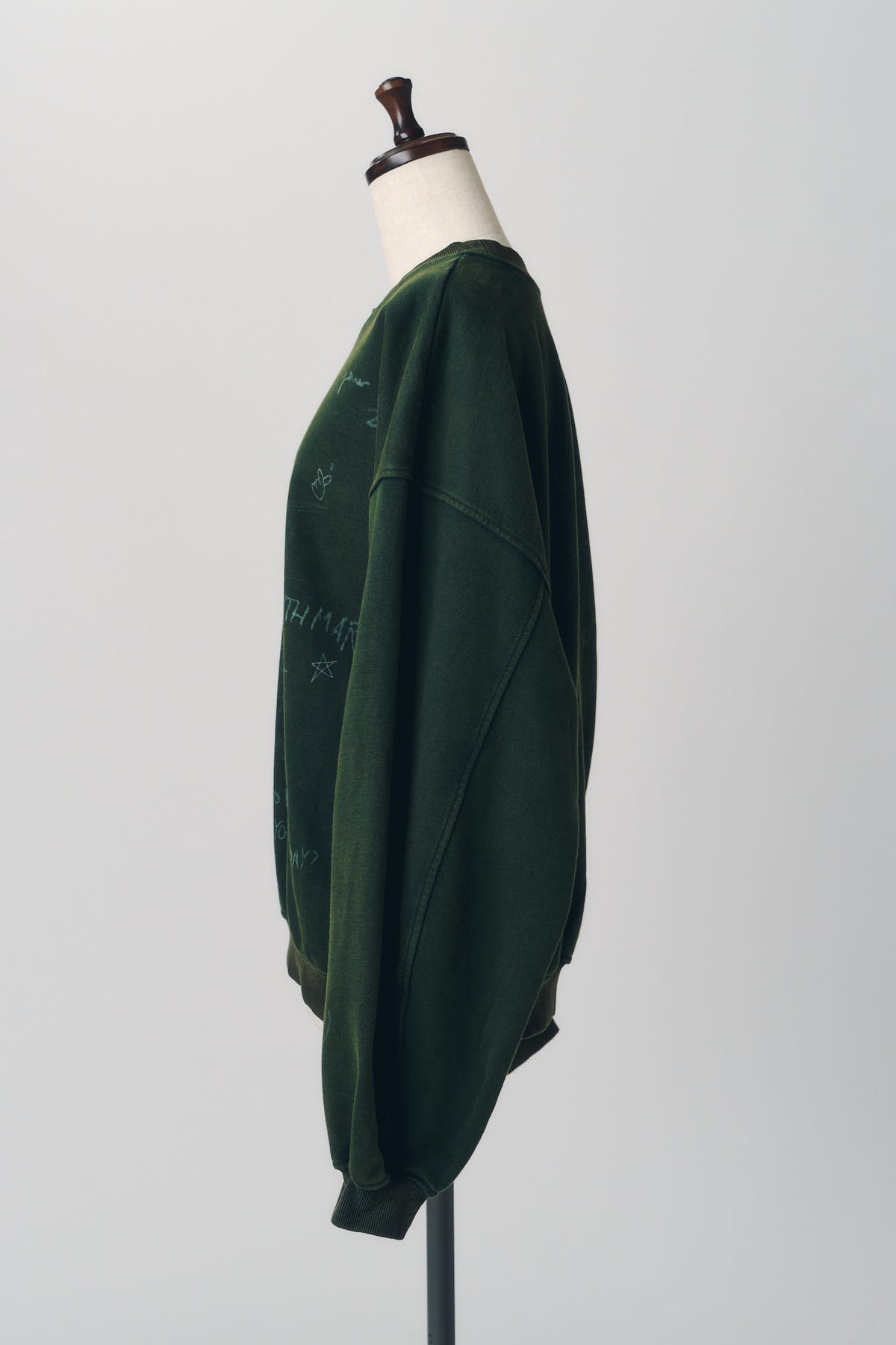 message sweatshirt(unisex)/green