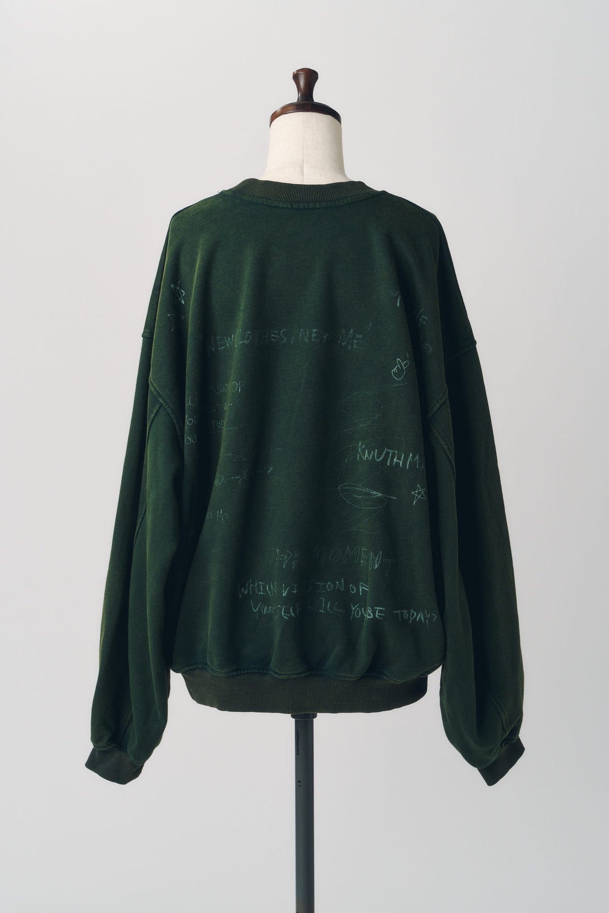 message sweatshirt(unisex)/green