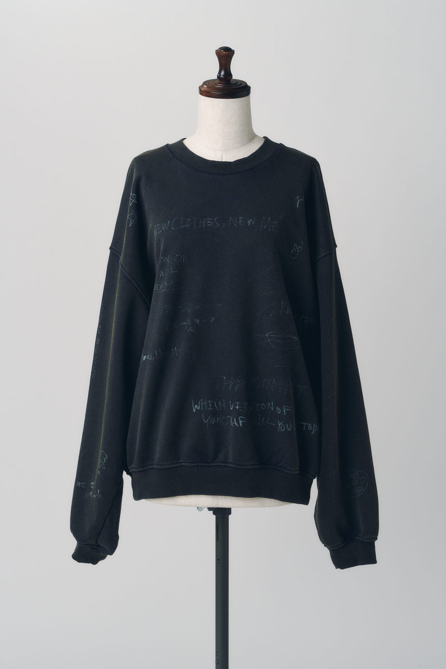 message sweatshirt(unisex)/charcoal