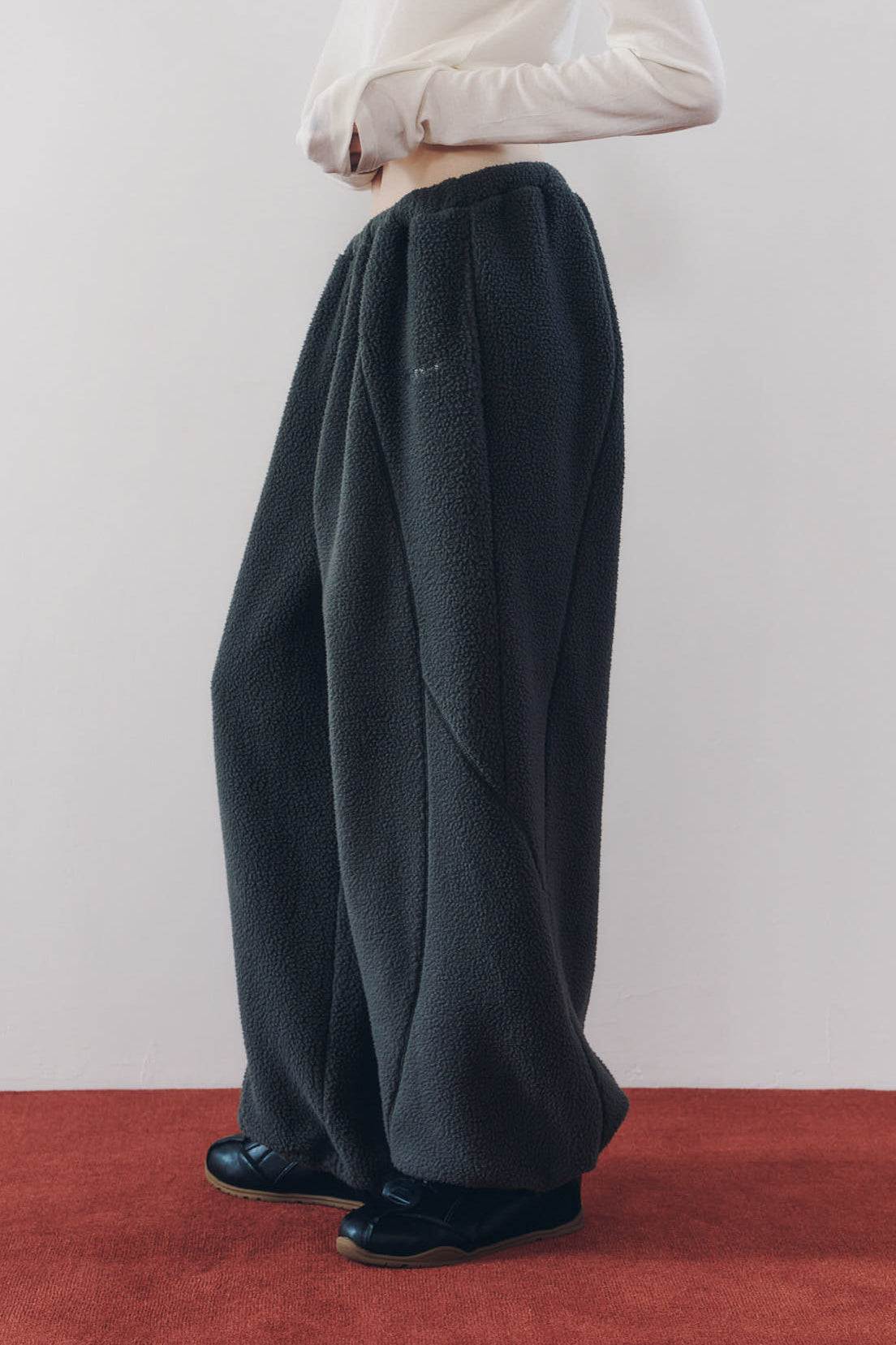 switching boa pants(unisex)/gray