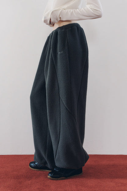 switching boa pants(unisex)/gray