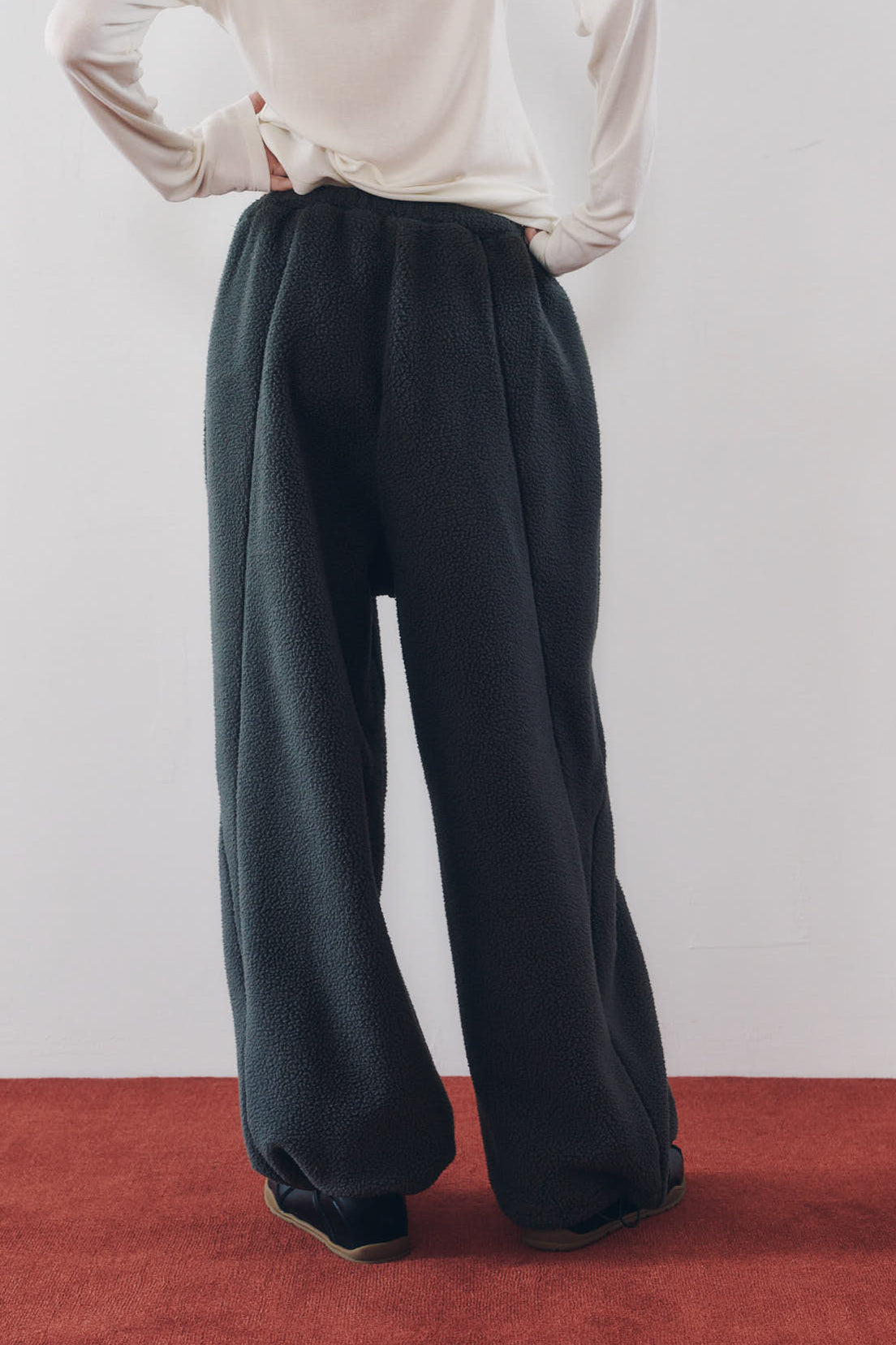 switching boa pants(unisex)/gray