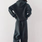 curved zip boa hoodie(unisex)/gray