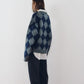 argyle knit(unisex)/navy