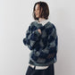 argyle knit(unisex)/navy