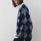 argyle knit(unisex)/navy