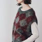 argyle knit vest/red