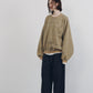 message sweatshirt(unisex)/beige
