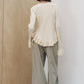 double hem trousers(unisex)/sandbeige