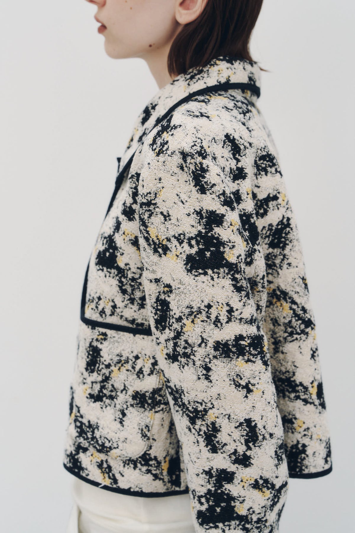 cropped gobelin shirt/black