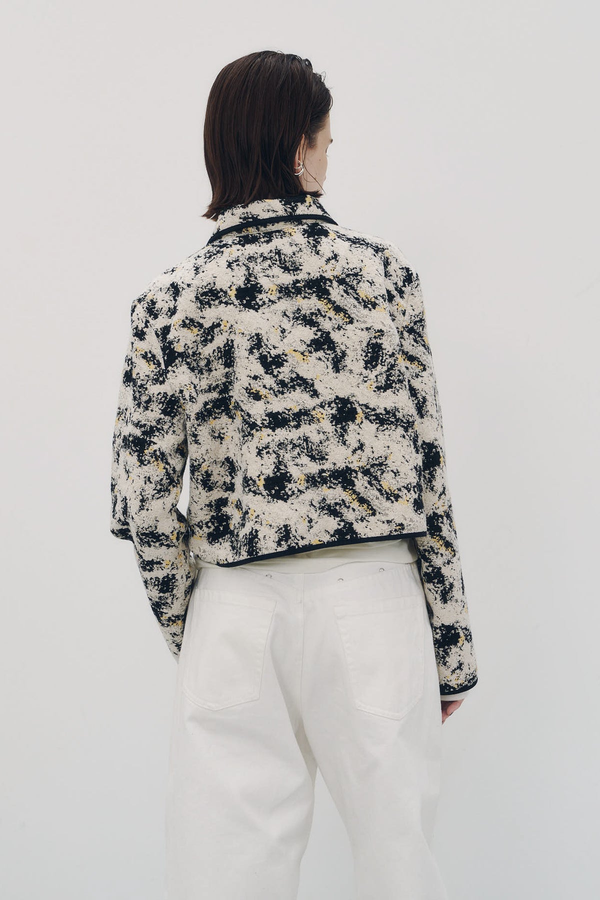 cropped gobelin shirt/black