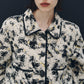 cropped gobelin shirt/black