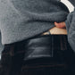 pony-like short pants/darkbrown