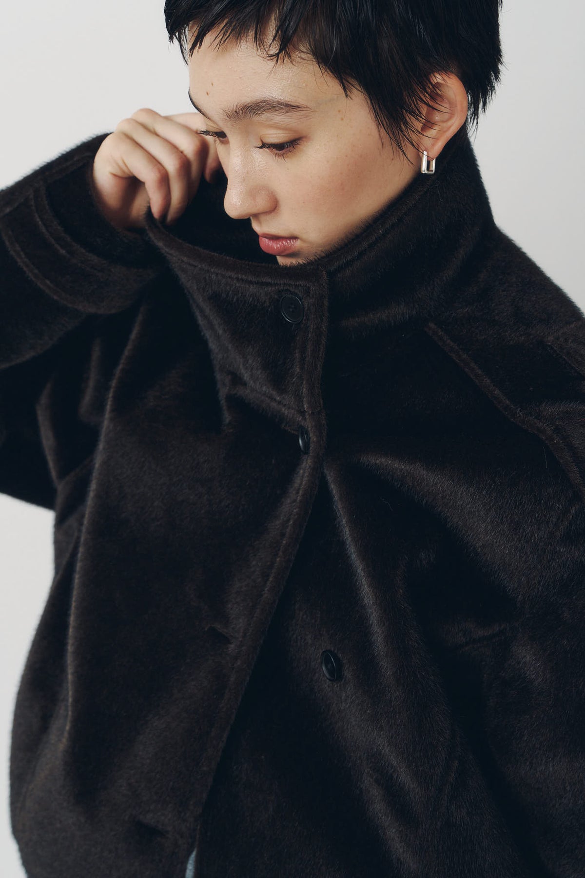 pony-like blouson(unisex)/darkbrown