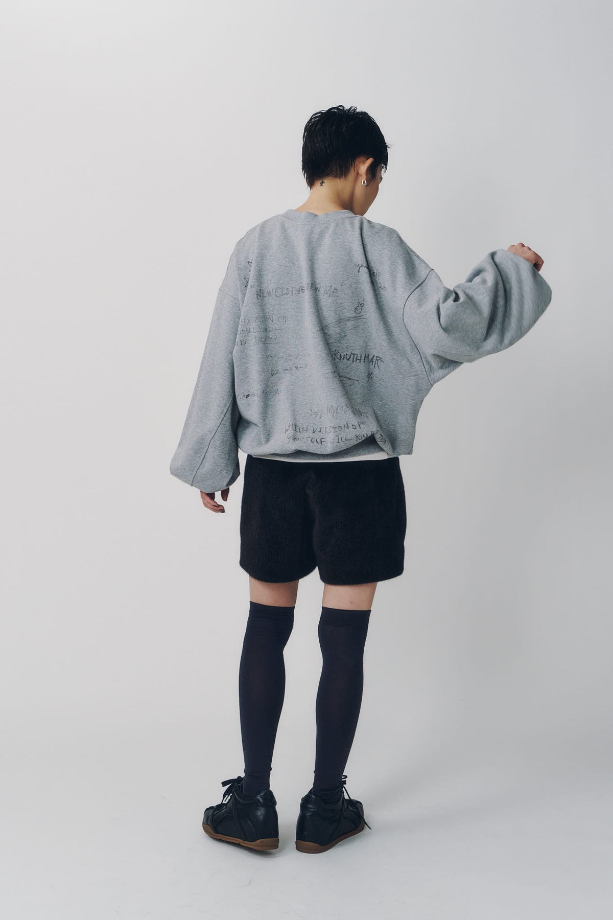 message sweatshirt(unisex)/gray
