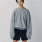 message sweatshirt(unisex)/gray