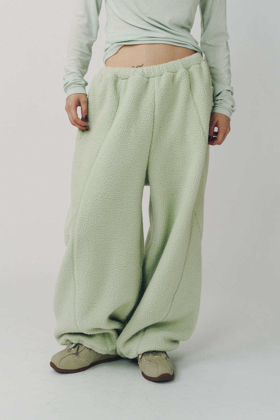 switching boa pants(unisex)/mint