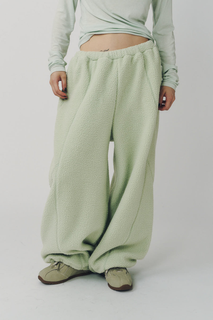 switching boa pants(unisex)/mint