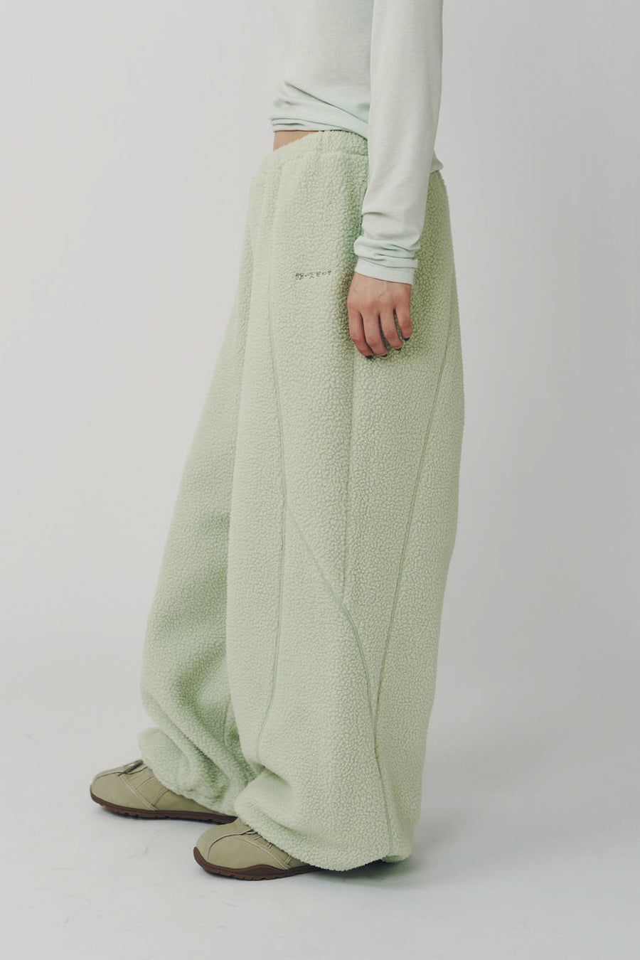 switching boa pants(unisex)/mint