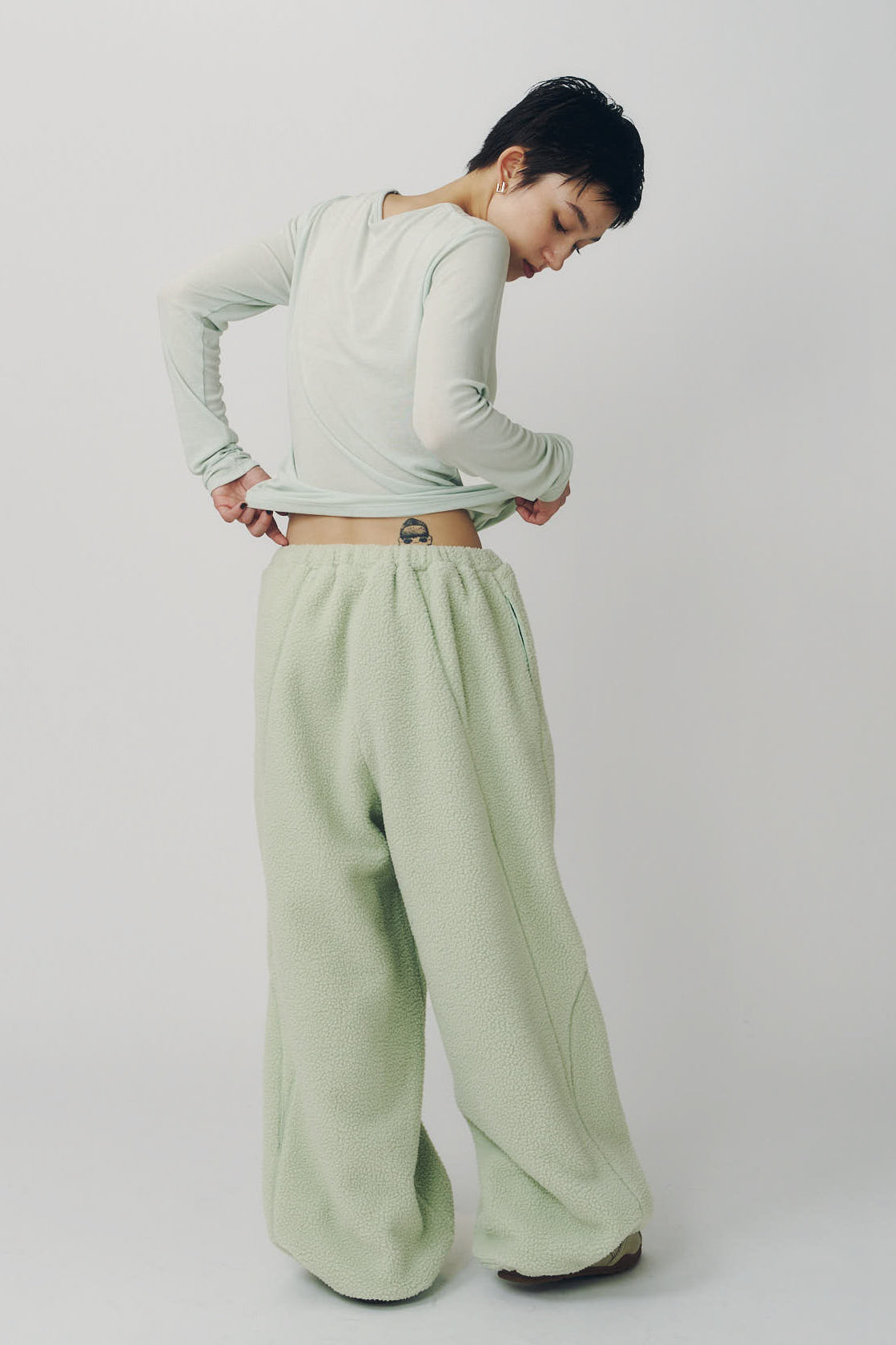 switching boa pants(unisex)/mint