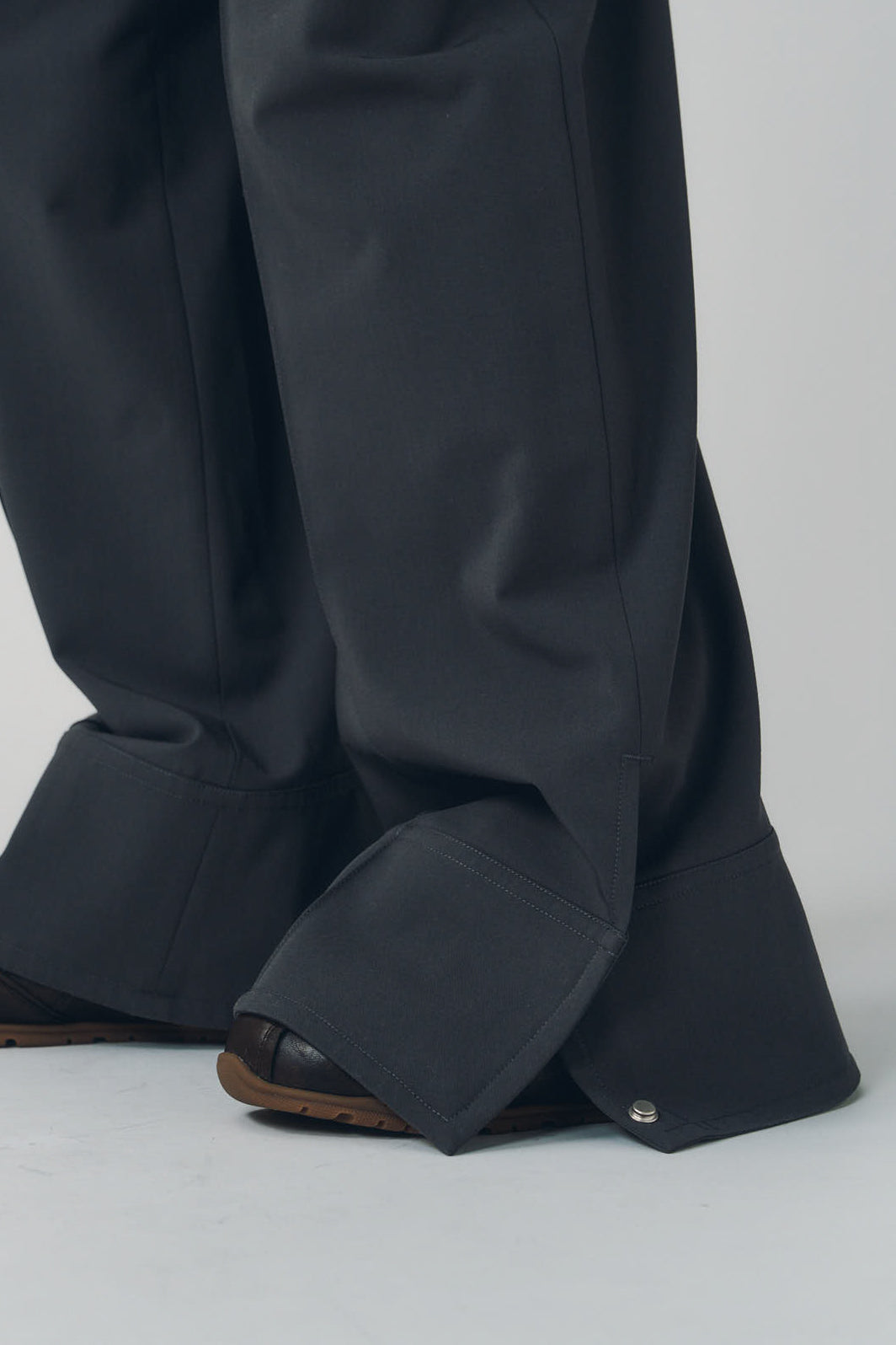 double hem trousers(unisex)/gray