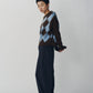 argyle knit vest/brown