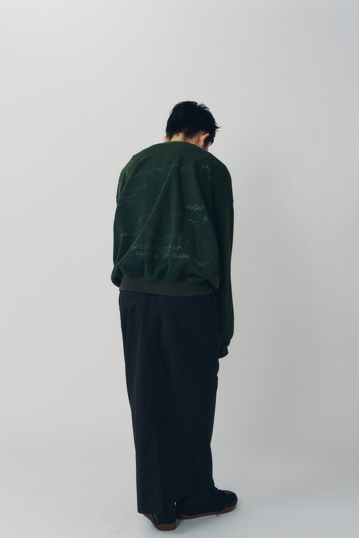 message sweatshirt(unisex)/green