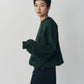 message sweatshirt(unisex)/green