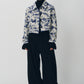 cropped gobelin shirt/blue