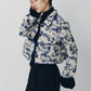 cropped gobelin shirt/blue