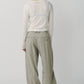 double hem trousers(unisex)/sandbeige
