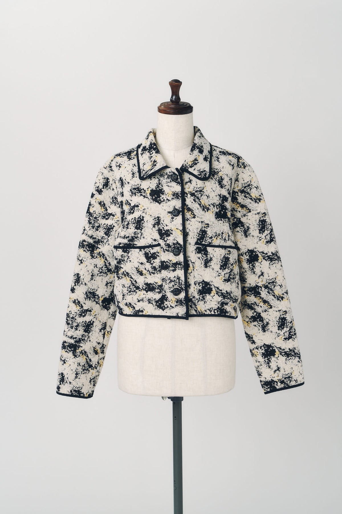 cropped gobelin shirt/black