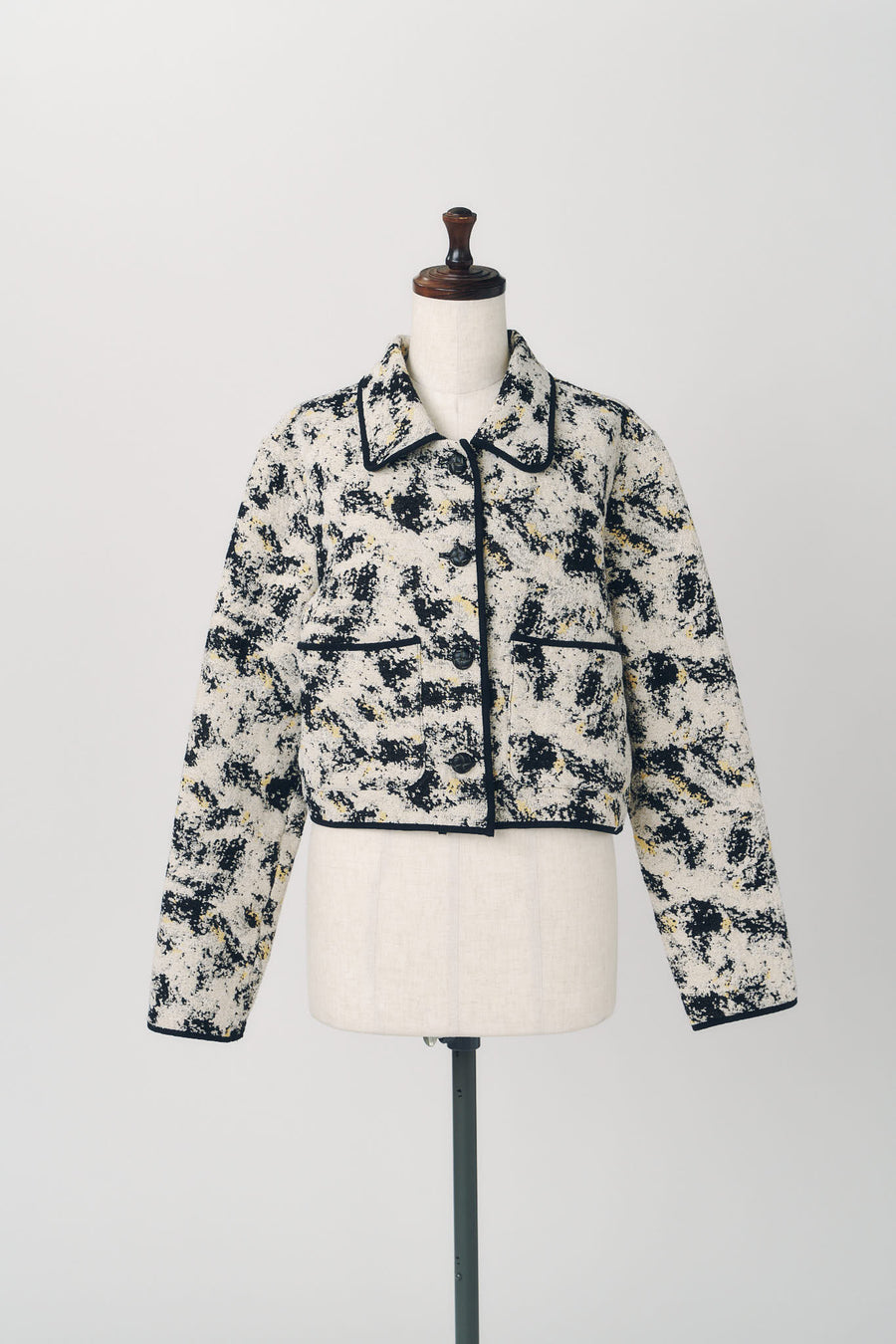 cropped gobelin shirt/black