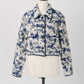 cropped gobelin shirt/blue