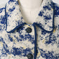 cropped gobelin shirt/blue